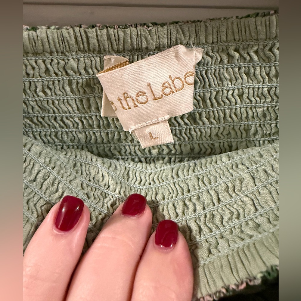 Love The Label Dawson Matching Set Skirt & Shirt in Mason Paisley Green - Picture 13 of 15